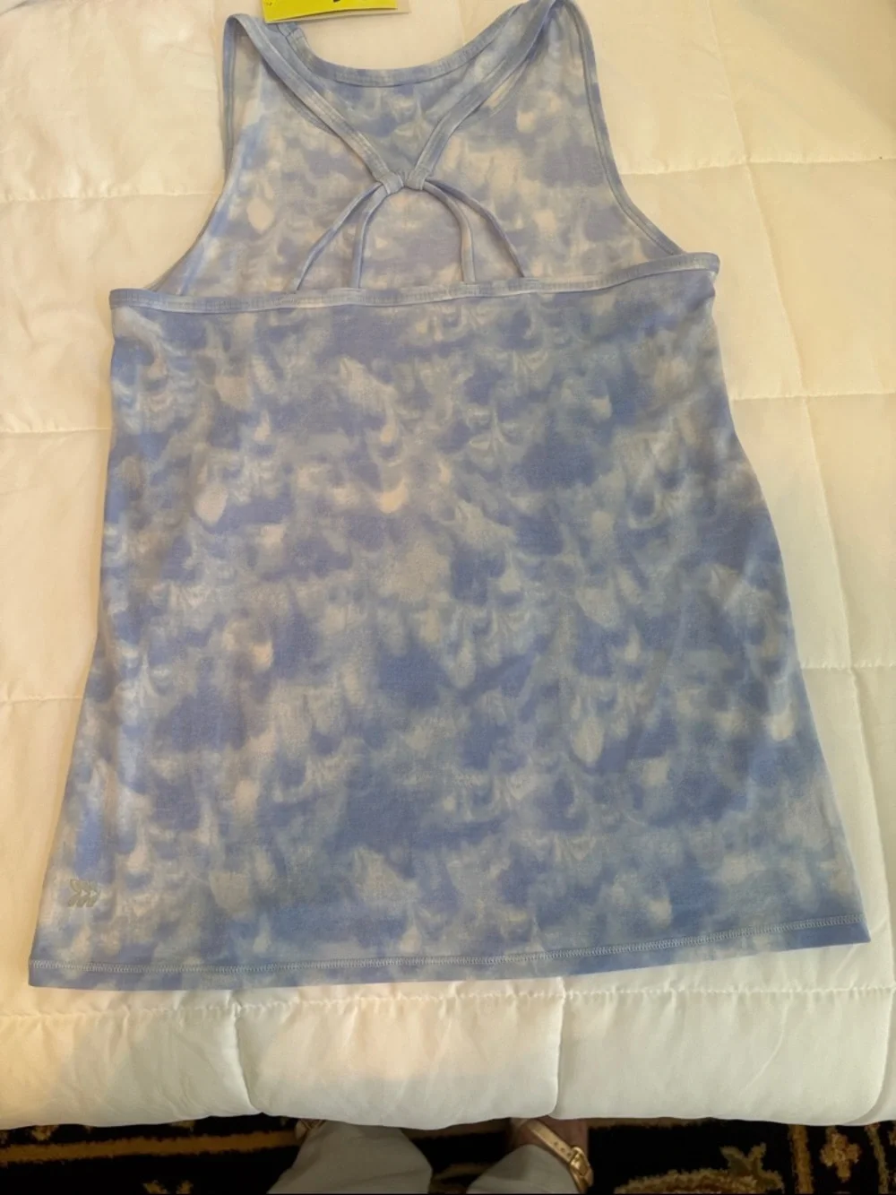 Light Blue Tie-Dye Sports Bra‎ with Strappy Back Girls 10/12